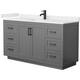 Option Dark Gray / White Quartz Top / Matte Black