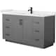 Option Dark Gray / White Quartz Top / Matte Black