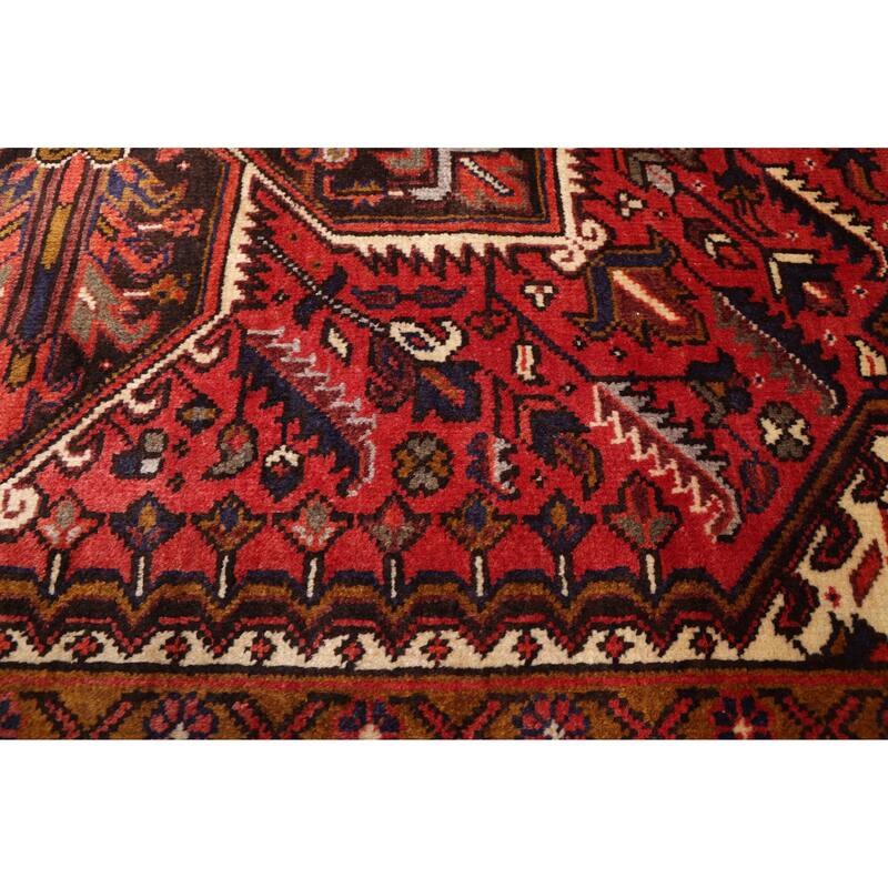 ECARPETGALLERY Hand-knotted Sarabi Red Wool Rug - 6'10 x 9'9