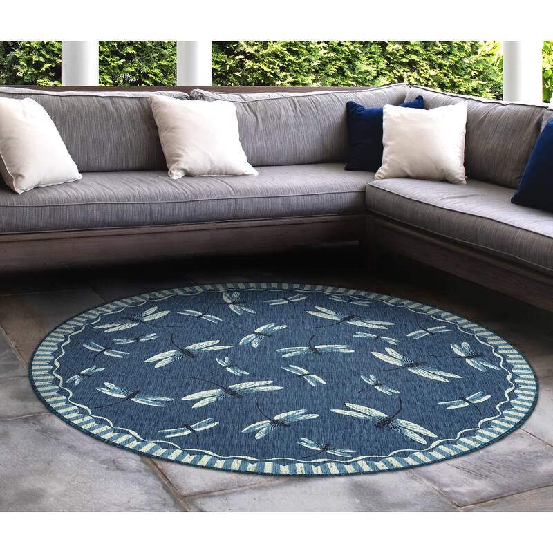 Liora Manne Carmel Dragonfly Indoor/Outdoor Rug