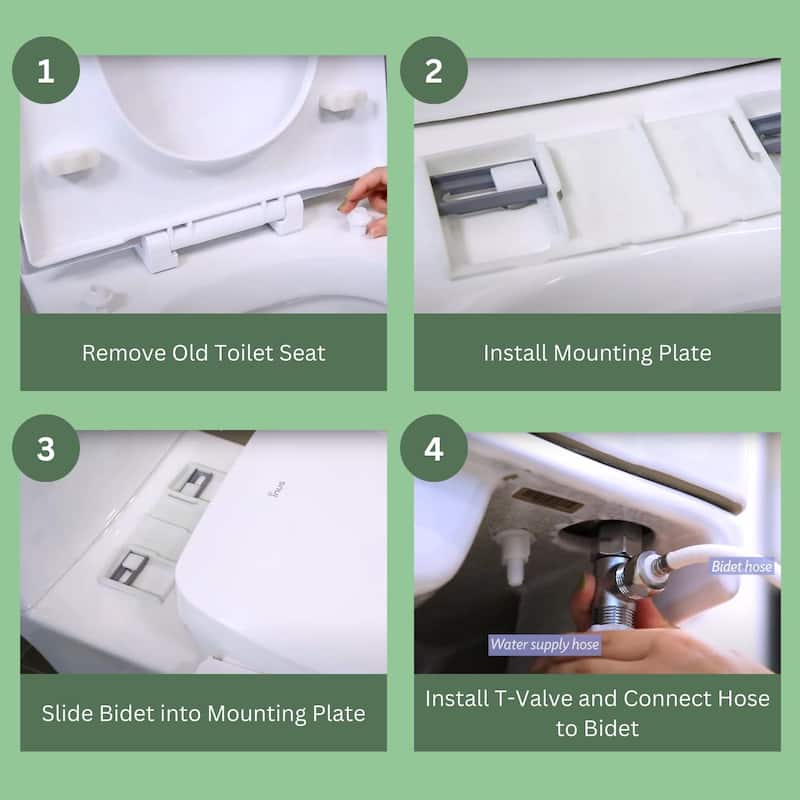N31 Electric Heated Bidet Toilet Seat Elongated, Smart Bidet Toilet