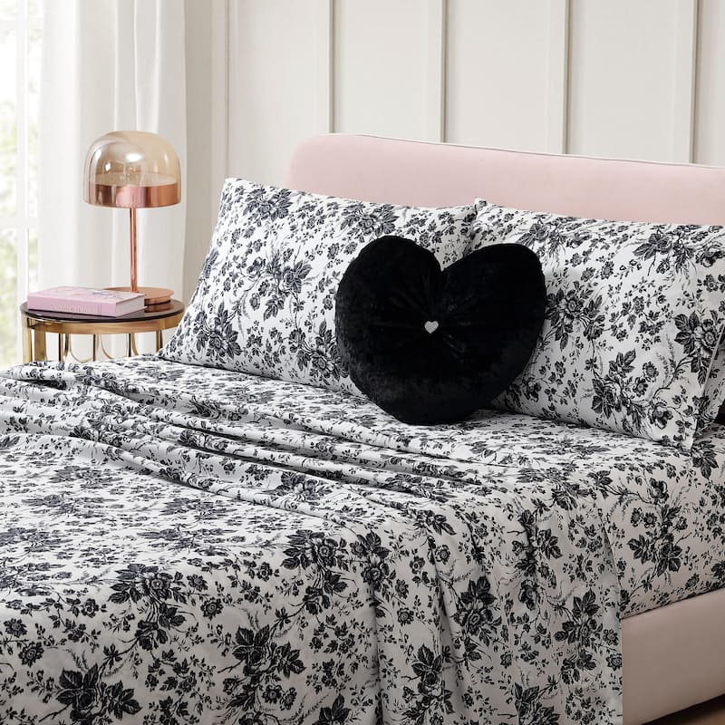 Betsey Johnson Velvety Soft Plush Novelty Throw Pillows - Cherries, Heart or Bow Decorative Pillows