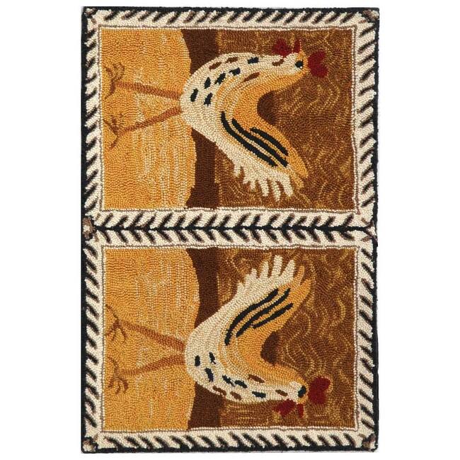 SAFAVIEH Handmade Chelsea Shawnee French Country Wool Rug