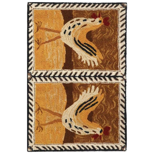 SAFAVIEH Handmade Chelsea Shawnee French Country Wool Rug