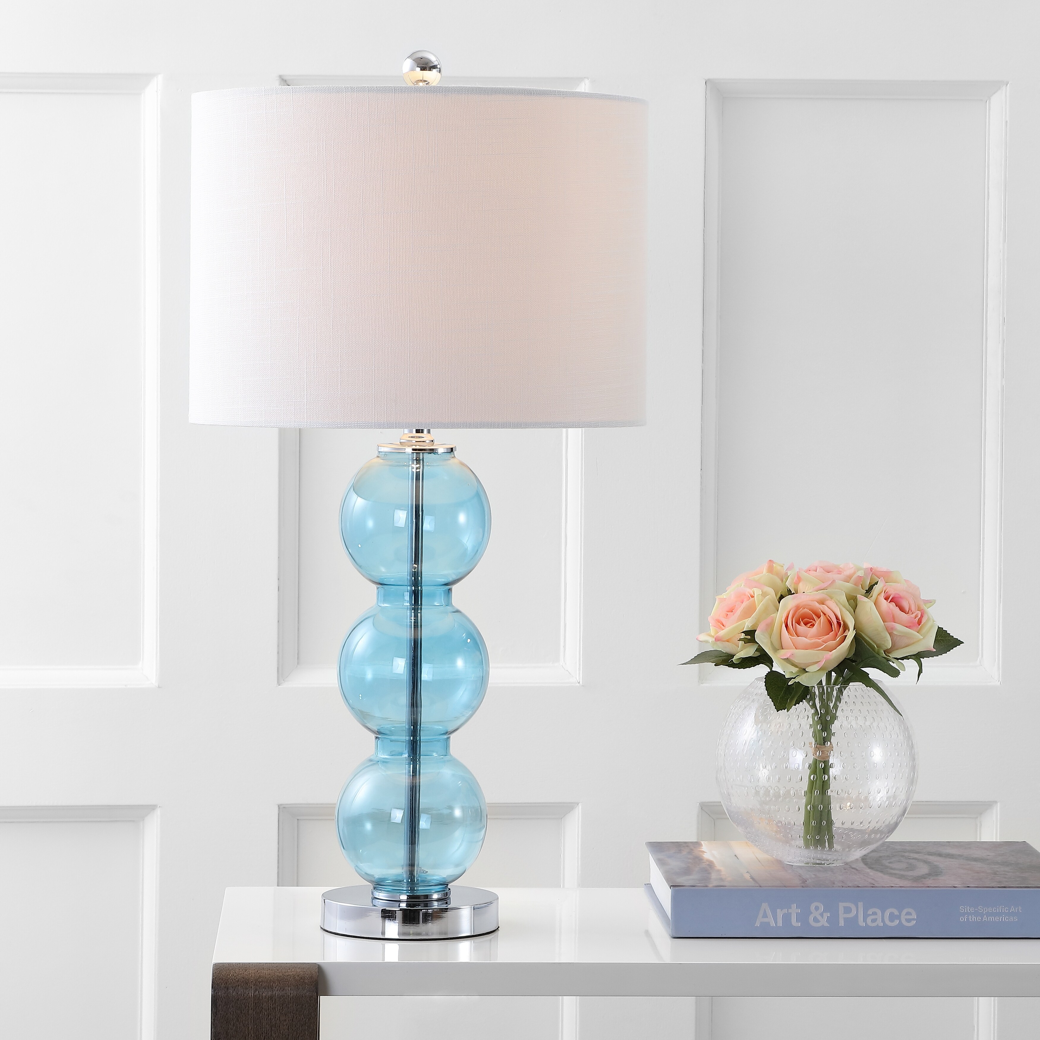 Artichoke 24.5 LED Glass Table Lamp, Mercury Silver (Set of 2) by JONATHAN  Y - On Sale - Bed Bath & Beyond - 35681235