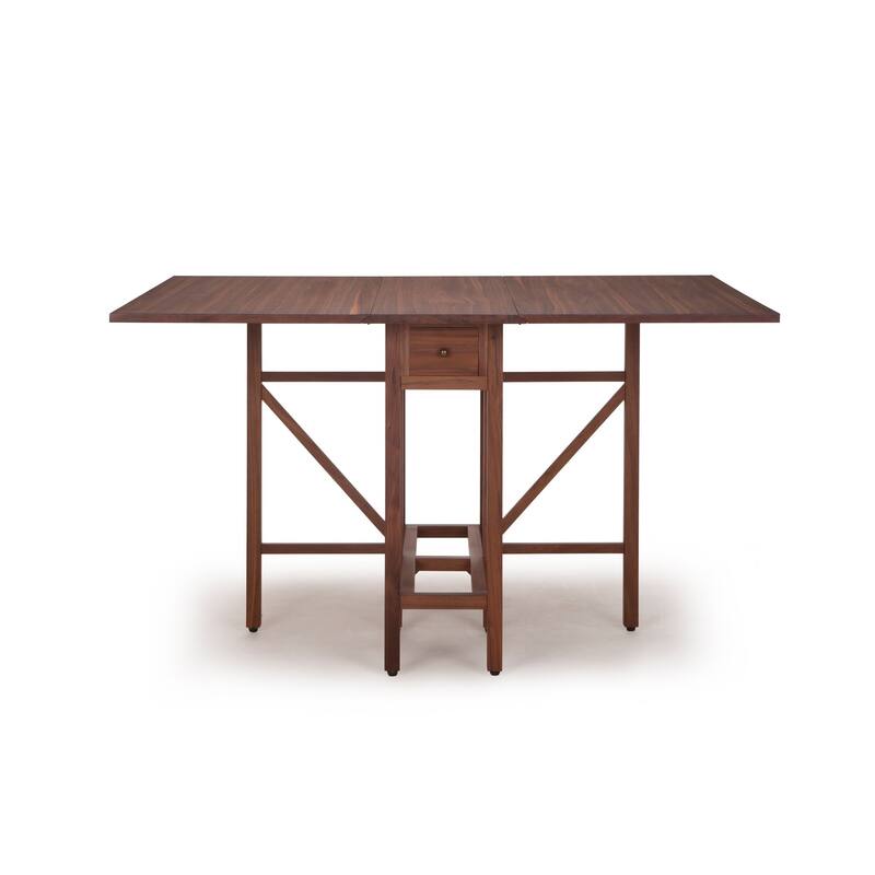 Liam Drop Leaf Table-Walnut - Walnut