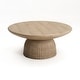preview thumbnail 30 of 45, Studio London Maddox Single Round Coffee Table Stone Marble Effect