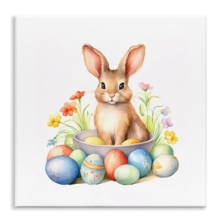 Stupell Easter Bunny & Eggs Wall Plaque Art Design By Andrea Haase ...