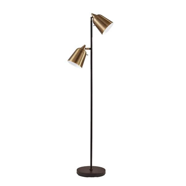 slide 2 of 11, Adesso Malcolm Floor Lamp Matte Black