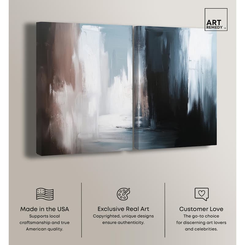 Chiaroscuro Canvas Set of 2 by Art Remedy, Gallery Wrapped