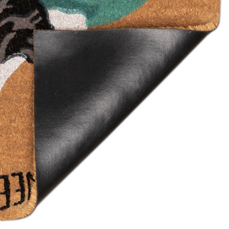 Liora Manne Natura Love And A Dog Outdoor Mat Natural 18"x30"