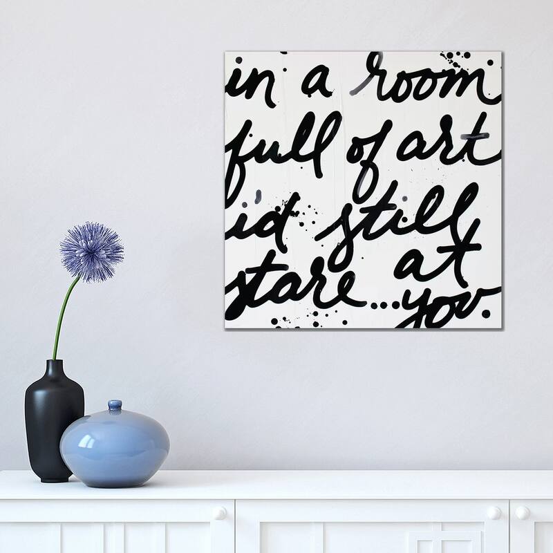 iCanvas "In A Room Black And White" by Kent Youngstrom Canvas Print - 18x18x1.5