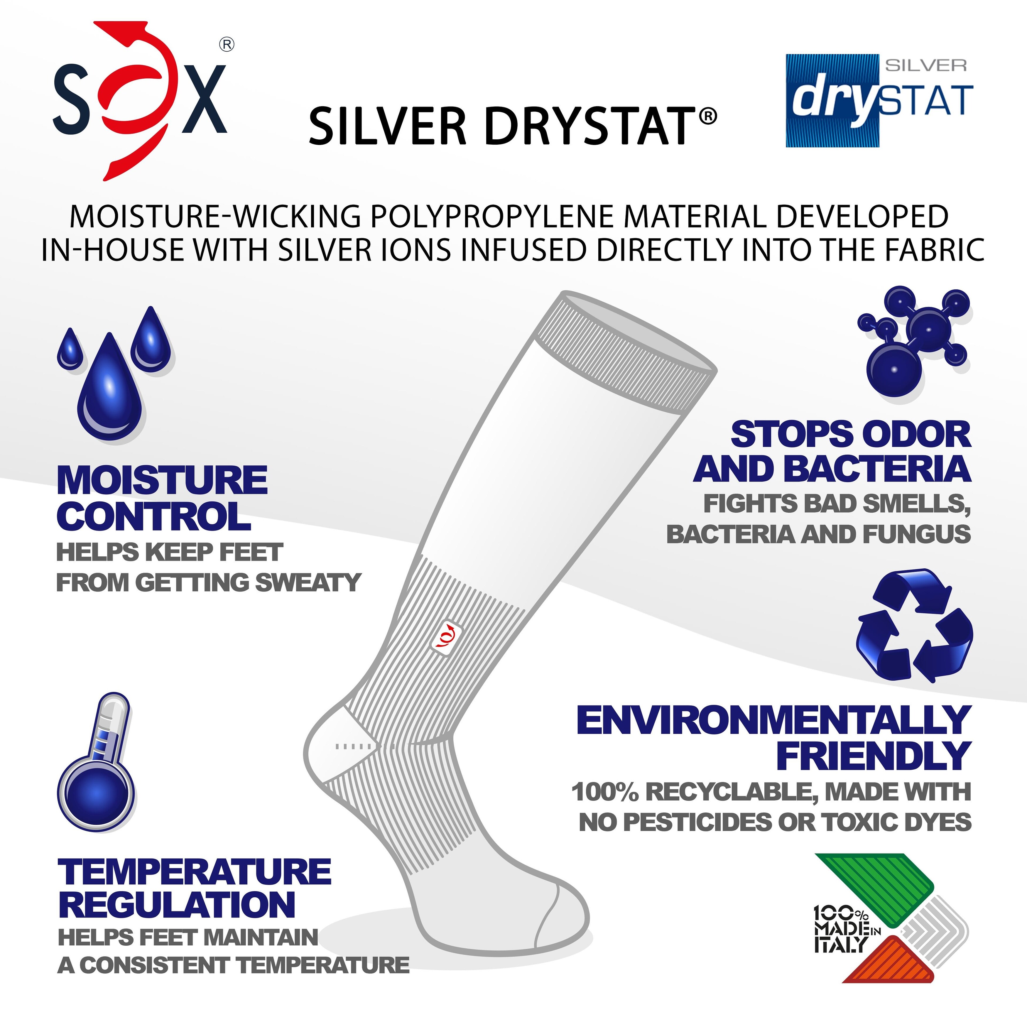 Vitalsox Performance Bacteria & Fungal Resistant Crew Socks