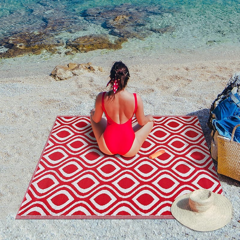 Venice Lightweight Reversible Recycled Plastic Outdoor Floor Mat/Rug
