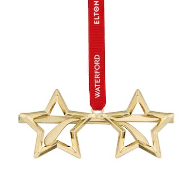 Waterford Elton John Golden Star Glasses Ornament