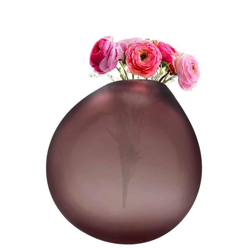 Premium Contemporary Glass Vase in Purple