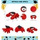 preview thumbnail 2 of 4, DolliBu Googly Eyes Red Crab Graduation Plush Toy with Graduation Cap - 14 inches