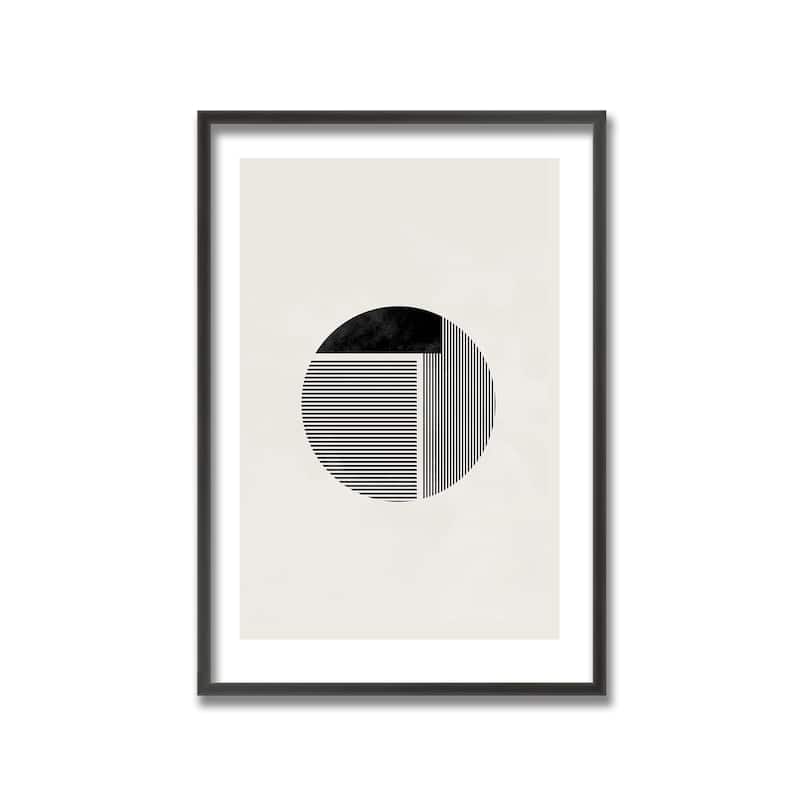 "Minimalist round" Framed Print Wall Art by 1X