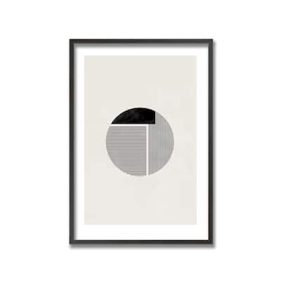 "Minimalist round" Framed Print Wall Art by 1X