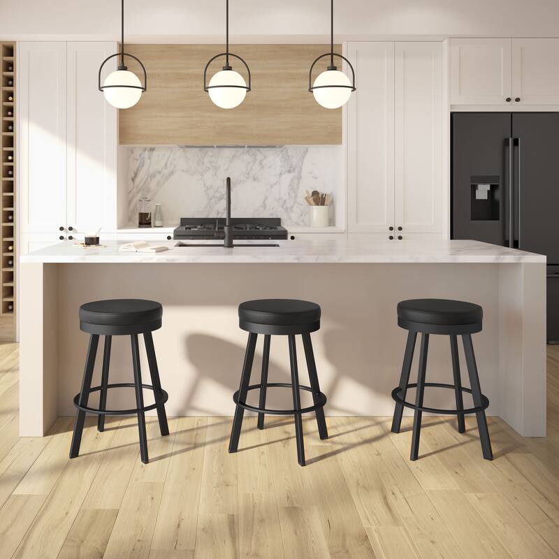 Amisco Swice Swivel Counter Stool with Metal Legs