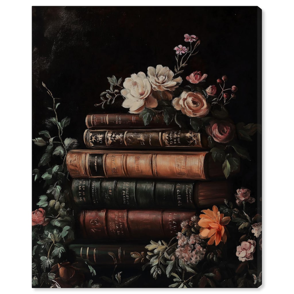 Stacked Wisdom Canvas by Art Remedy, Gallery Wrapped