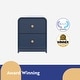 preview thumbnail 32 of 37, Storkcraft Next Santos 2-Drawer Nightstand