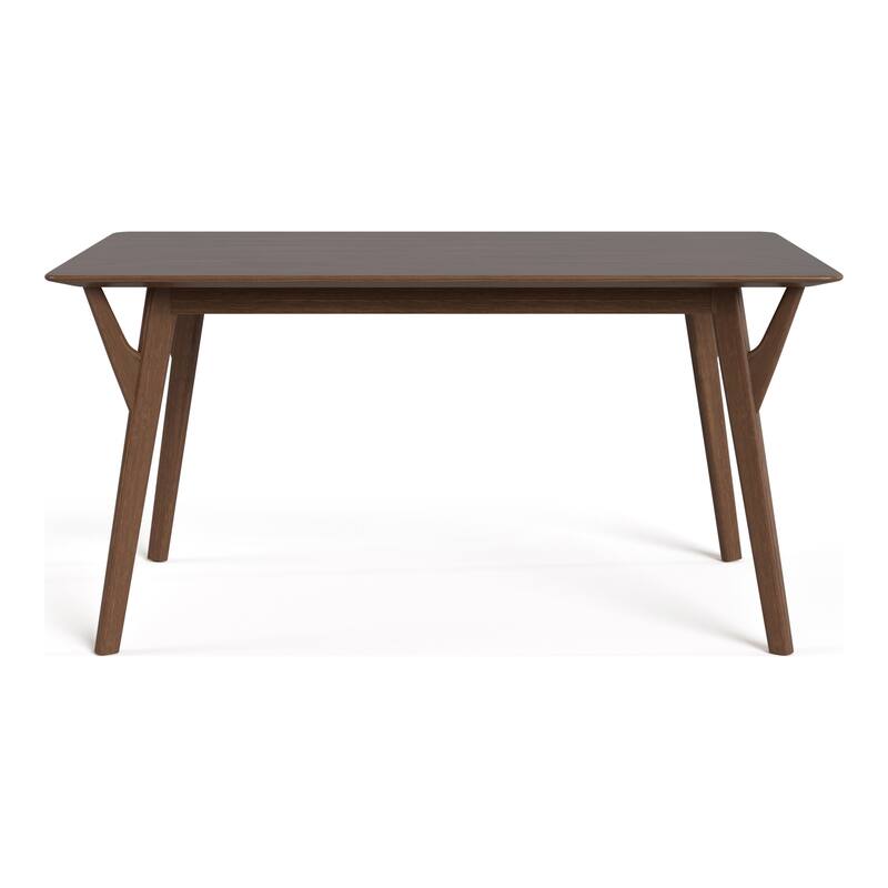 Furniture of America Beck Mid-century 5-Piece Wood Dining Table Set