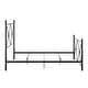 preview thumbnail 13 of 19, Aniket Queen Size Metal Bed with Nightstands Set by iNSPIRE Q Classic