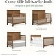 preview thumbnail 5 of 10, Evolur Convertible Crib Wooden Full Size Bed Rail