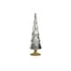 preview thumbnail 4 of 11, Dembe 13.5" Glass Tree on Gold Glitter Base, Set of 2 Silver