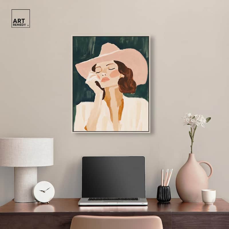 Sun Hat Canvas by Art Remedy