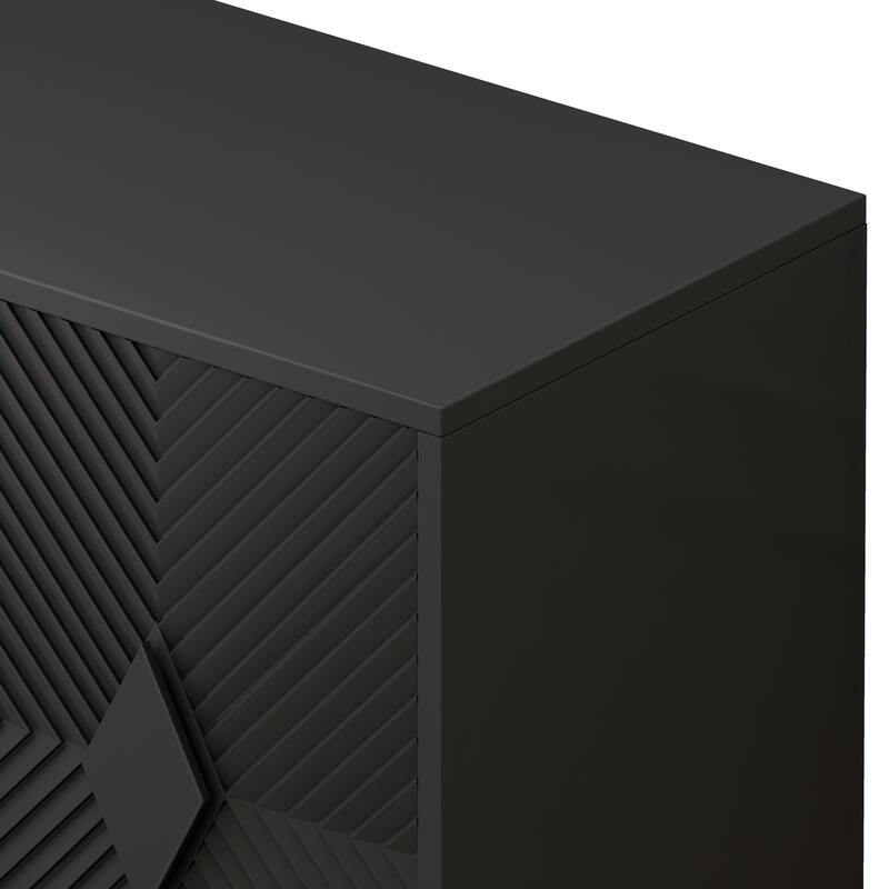 Modern 2 Door Wooden Storage Cabinet Accent Cabinet