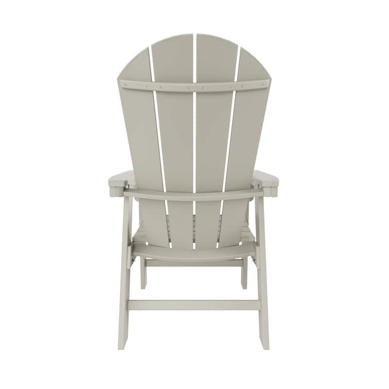 Laguna Hdpe All Weather Outdoor Patio Adirondack Dining Chair With Arms