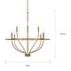 preview thumbnail 3 of 5, Greyson 8-light Chandelier
