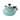 6 Cup Enamel On Steel Whistling Tea Kettle in Light Teal