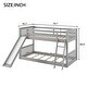 preview thumbnail 20 of 25, Twin over Twin Bunk Bed with Convertible Slide and Ladder