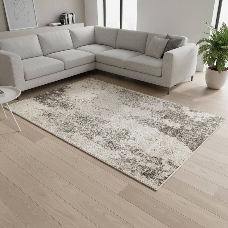 HomeRoots Abstract Modern Rectangle Area Rug - 8' X 11'