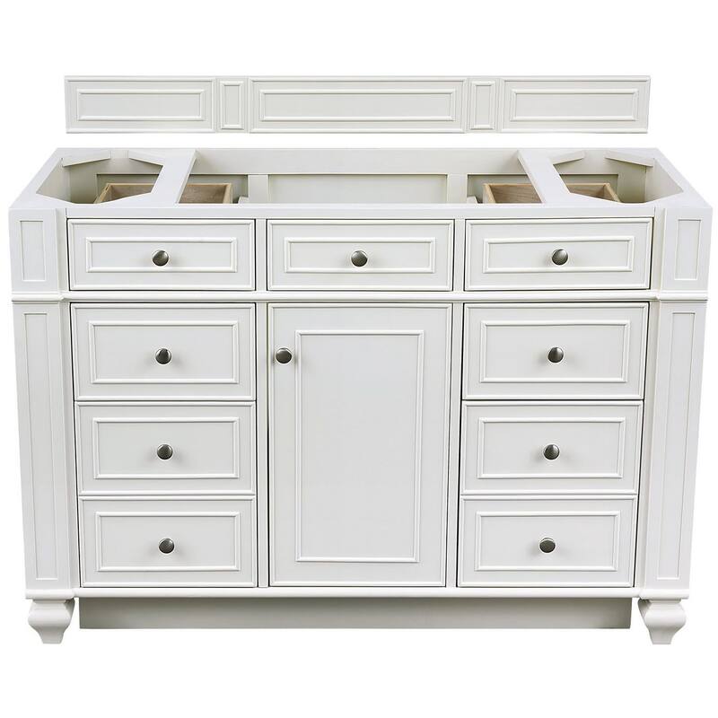 James Martin Vanities 157-V48-M Bristol 48" Free Standing Single Basin - Bright White