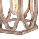 preview thumbnail 7 of 8, Farmhouse 1-Light Wood Lantern Pendant Cage Light for Kitchen Island - D6"x H 9.5"