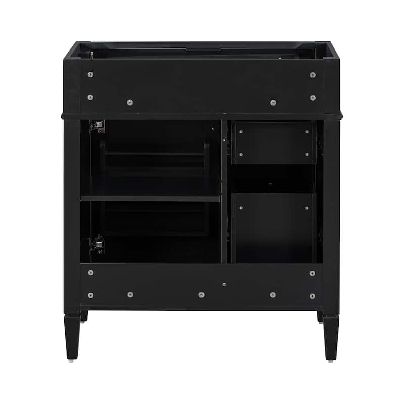 30'' Bathroom Vanity without Top Sink, Modern Bathroom Storage Cabinet with 2 Drawers and a Tip-out Drawer (NOT INCLUDE BASIN)