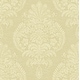 preview thumbnail 2 of 0, Seabrook Designs Rea Damask Unpasted Wallpaper 20.5 in. W x 33 ft. L - Metallic Sand