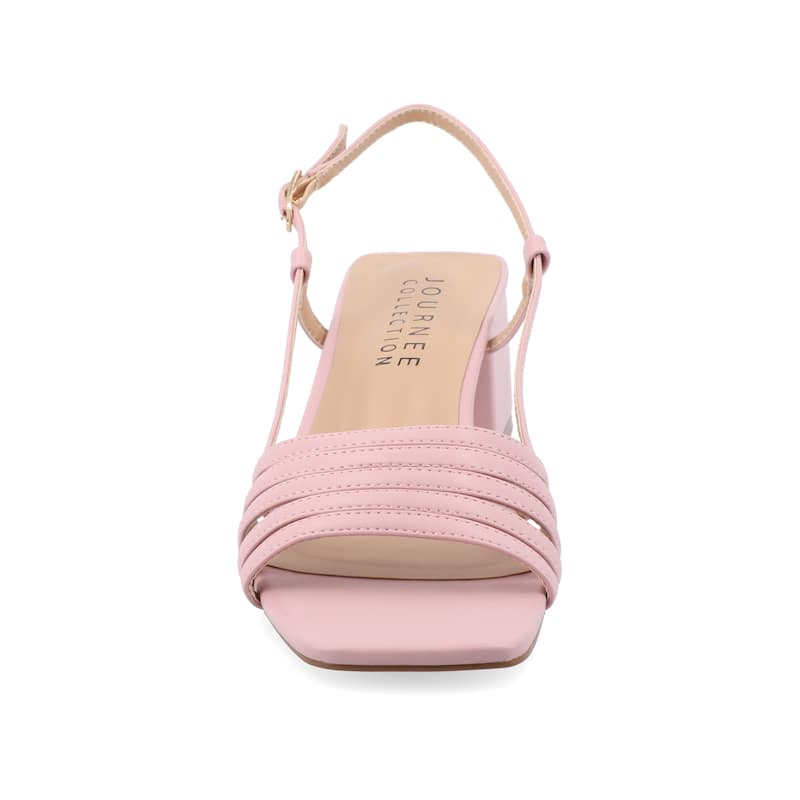 Journee Women's Shayana Medium and Wide Width Dress Sandals - Medium - Mauve - 9