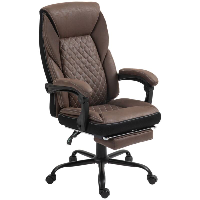 Executive Office Chair Ergonomic Office Chair Swivel Chair with Footrest High Back Adjustable Height, for Home Office