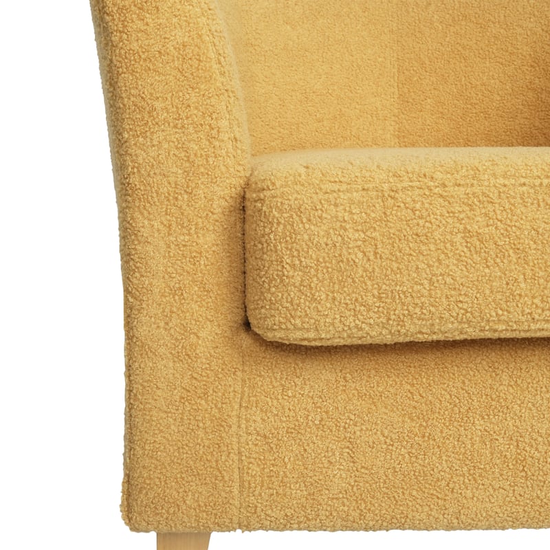 Isla Contemporary Textured Boucle Club Chair by Christopher Knight Home