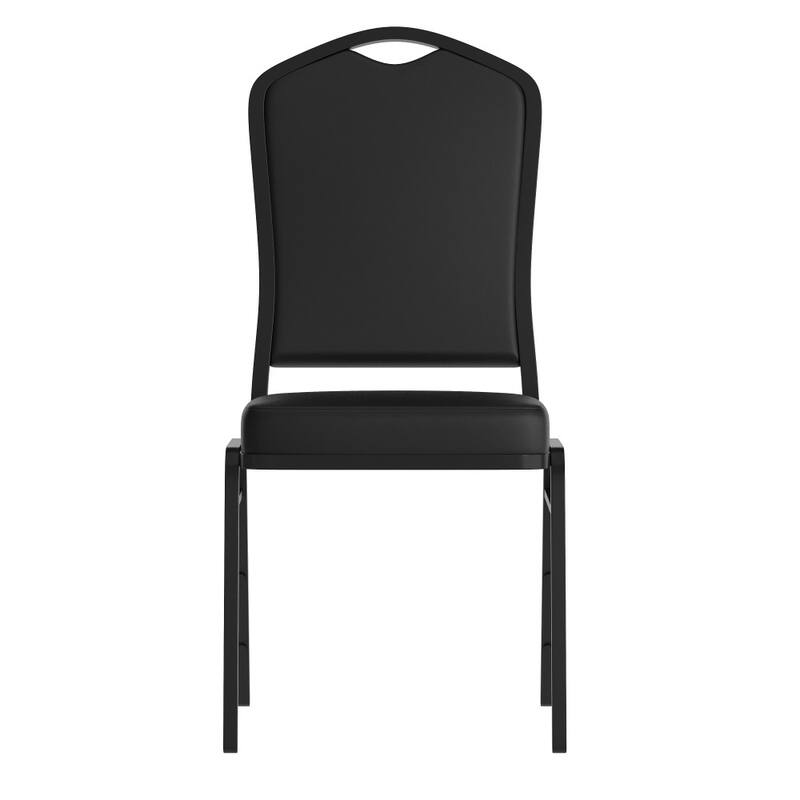 4 Pack Crown Back Stacking Banquet Chair - 20.25"D x 17.25"W x 38"H