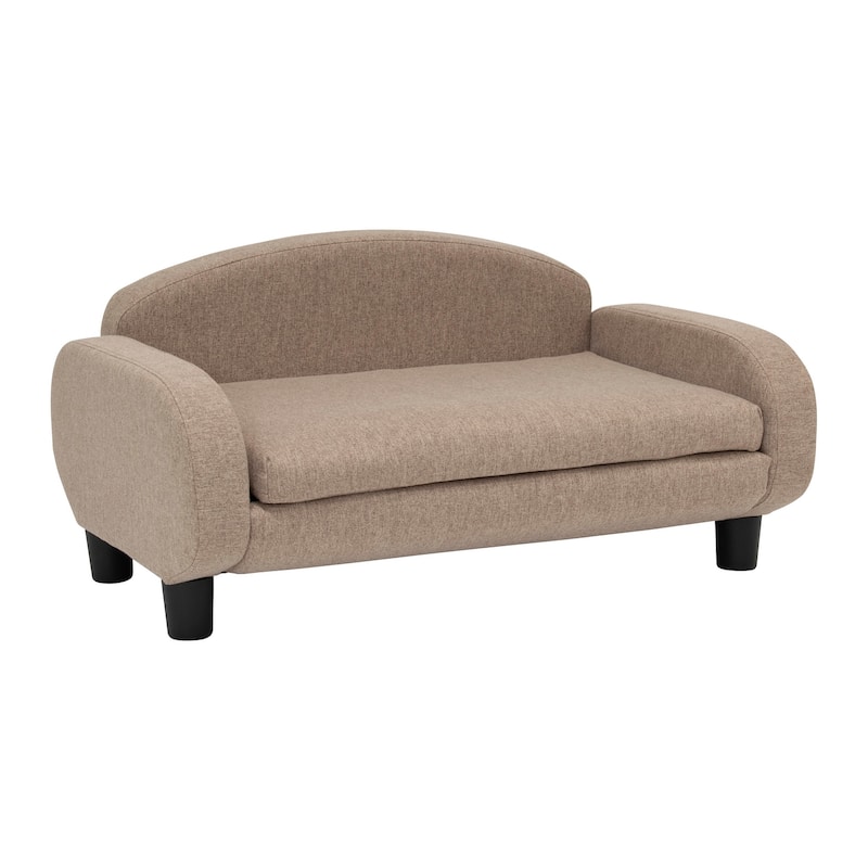 Paws & Purrs Modern Pet Sofa Bed Low-Back Lounger for Dogs & Cats – Removable Washable Mattress Cover