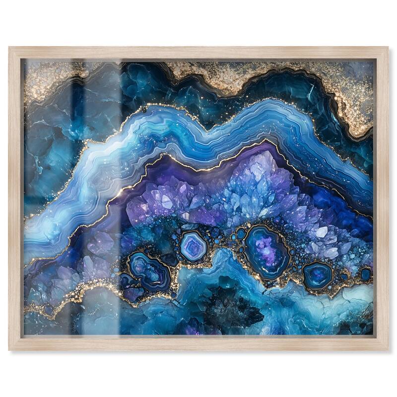 Galactic Geode II Shadowbox by Art Remedy - Natural - 20" x 16"