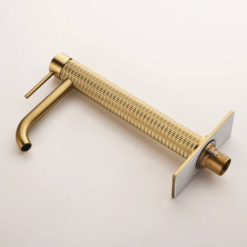 11.8"H Solid Brass Single-handle Bathroom Sink Faucet