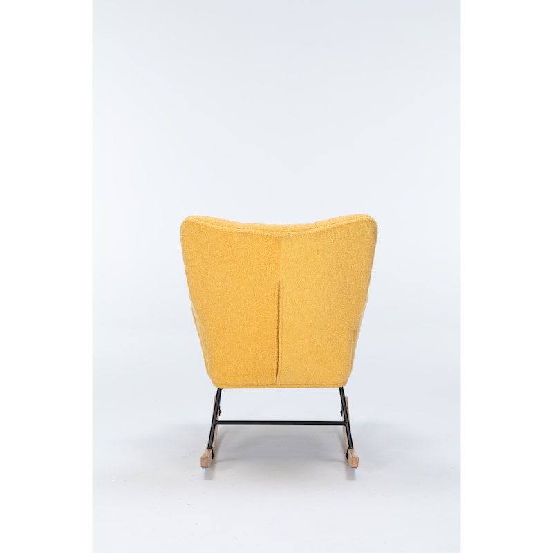 Rocking Chair Wingback Chair Modern Rocking Accent Chairs Glider Recliner for Living Room, Nursery, Bedroom