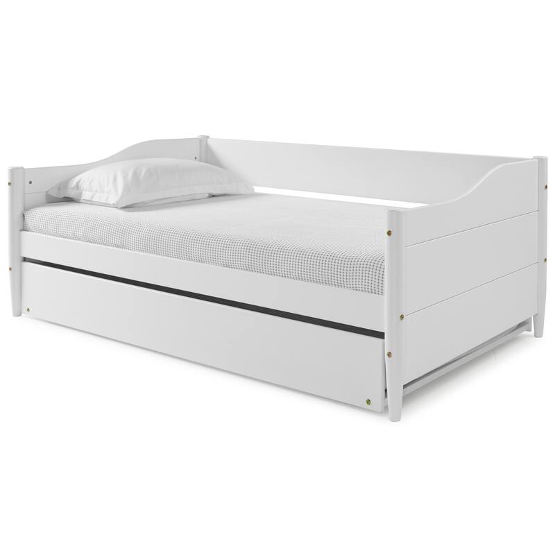 Mid Century Classic Twin Size Day Bed with Trundle